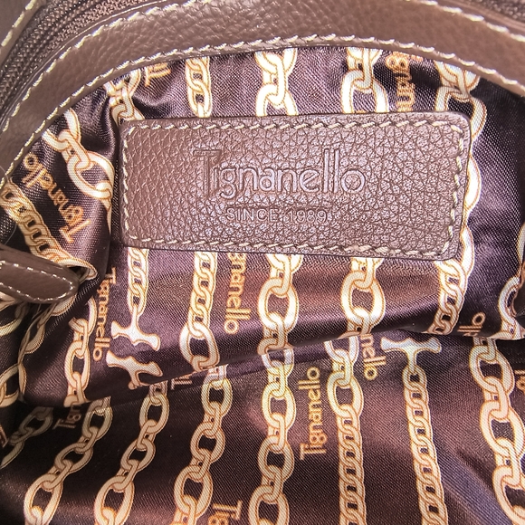 Tignanello Pebbled Leather Multi-Pocket Shoulder Bag - Picture 2 of 10